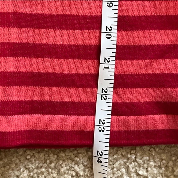 New Talbots Women’s Size Medium Striped Pima Cotton 3/4 Sleeve Sweater - Picture 11 of 13